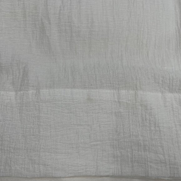 P cill Inherit Clothing Company Classic White Textured Cotton Lined Midi Skirt M - Picture 15 of 16